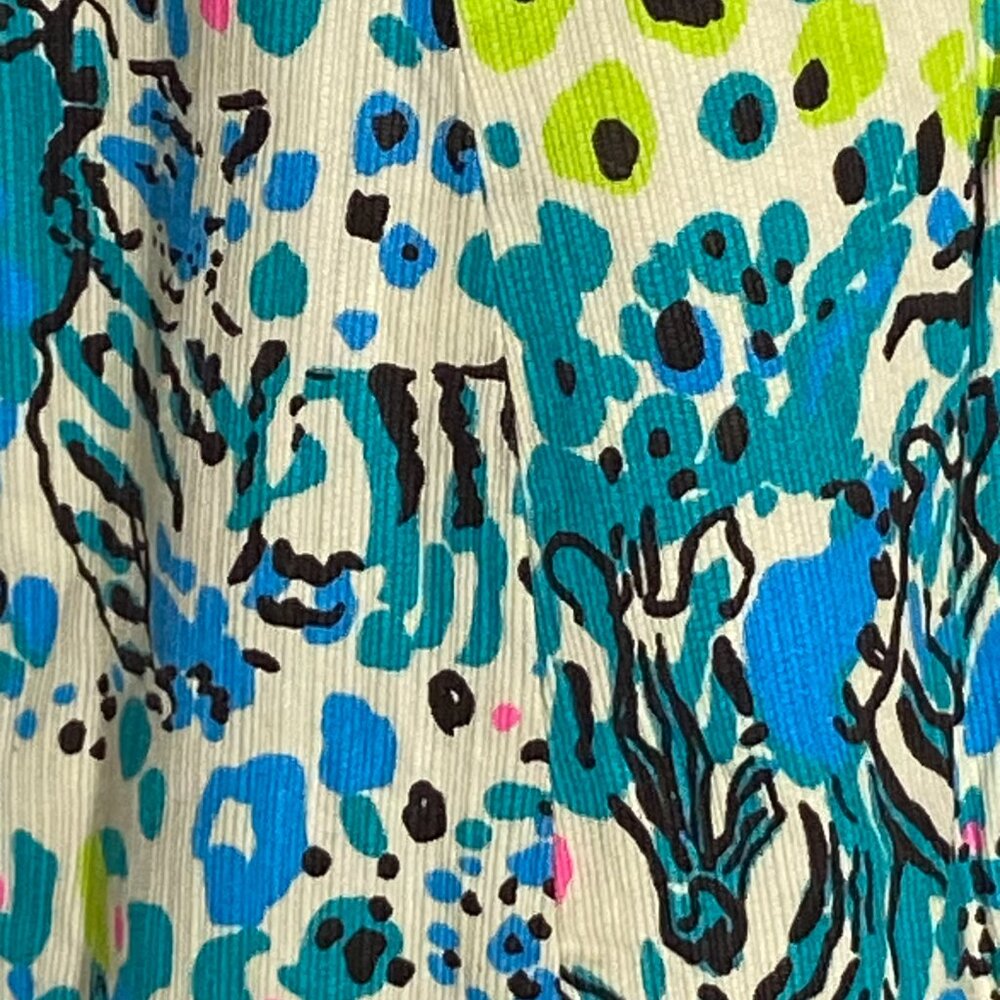 Lilly Pulitzer Dress Ember Shift Sea Oat Escapades In The Everglad Women Sz 8 - Picture 13 of 14